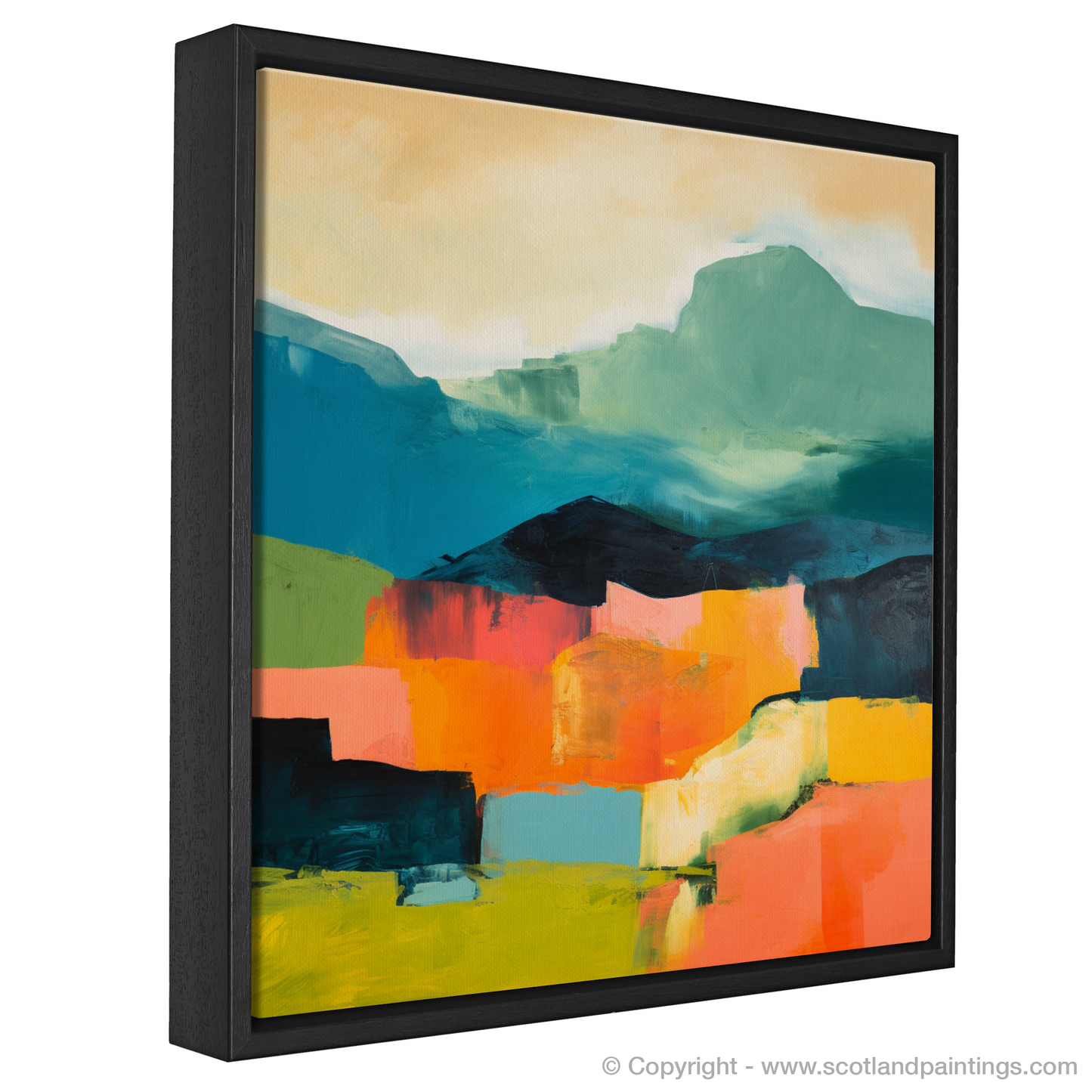 Painting and Art Print of Càrn Gorm entitled "Abstract Essence of Càrn Gorm".