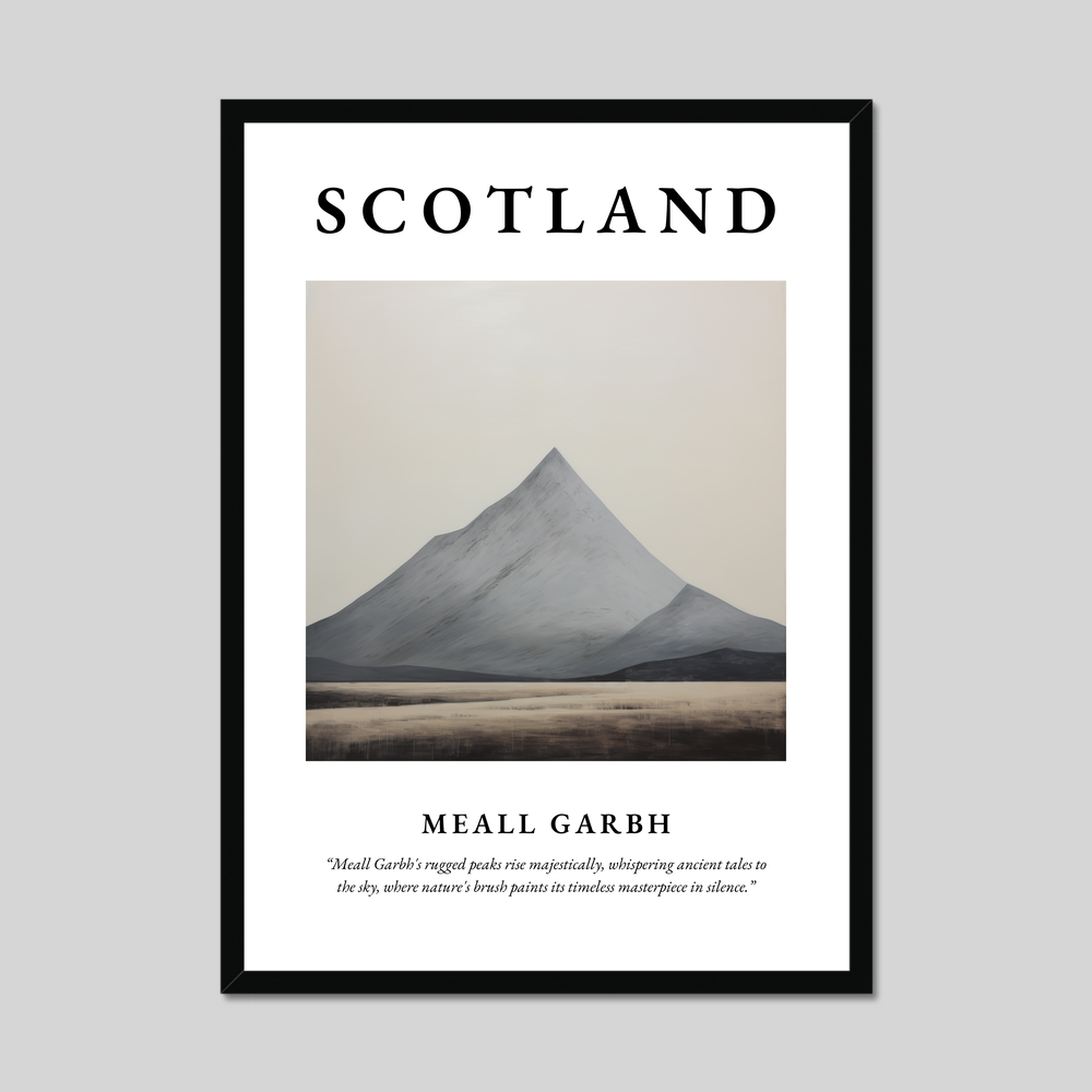 Poster of Meall Garbh, Scotland.