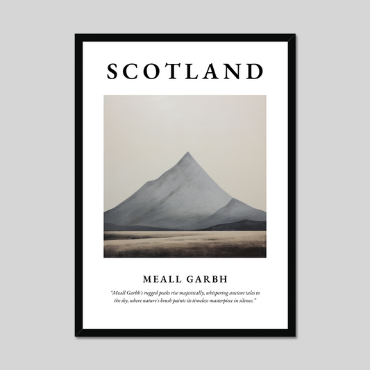 Poster of Meall Garbh, Scotland.
