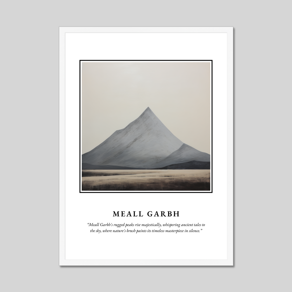 Poster in a white frame