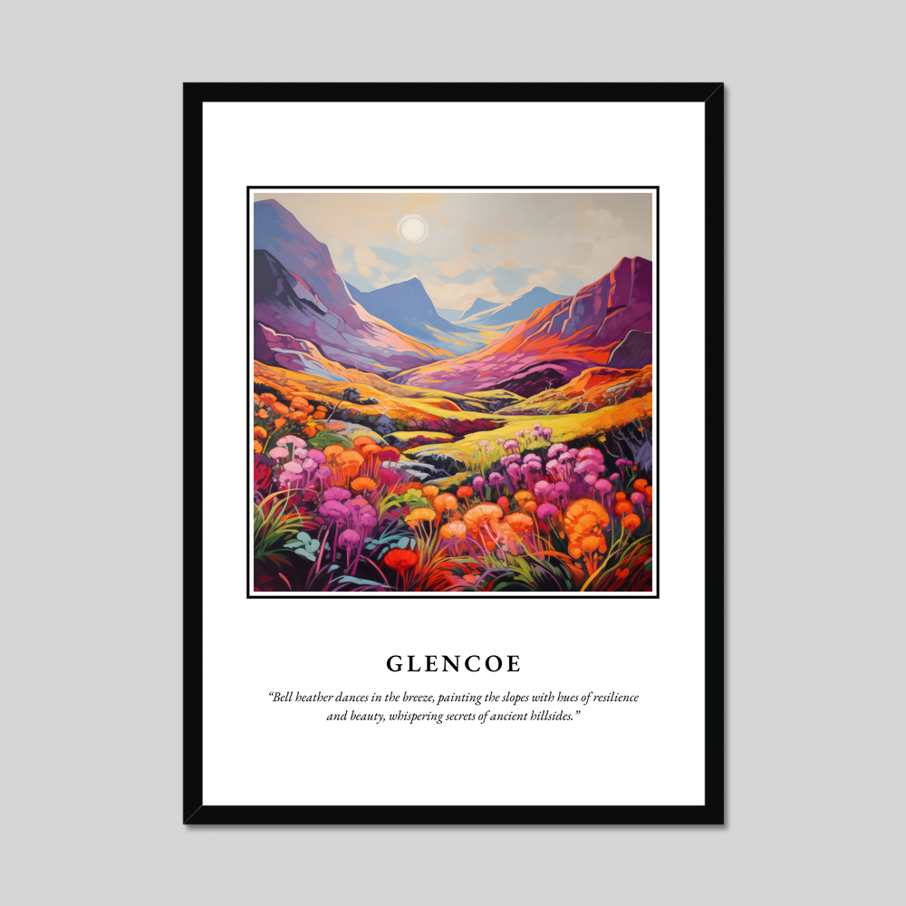 Poster in a black frame