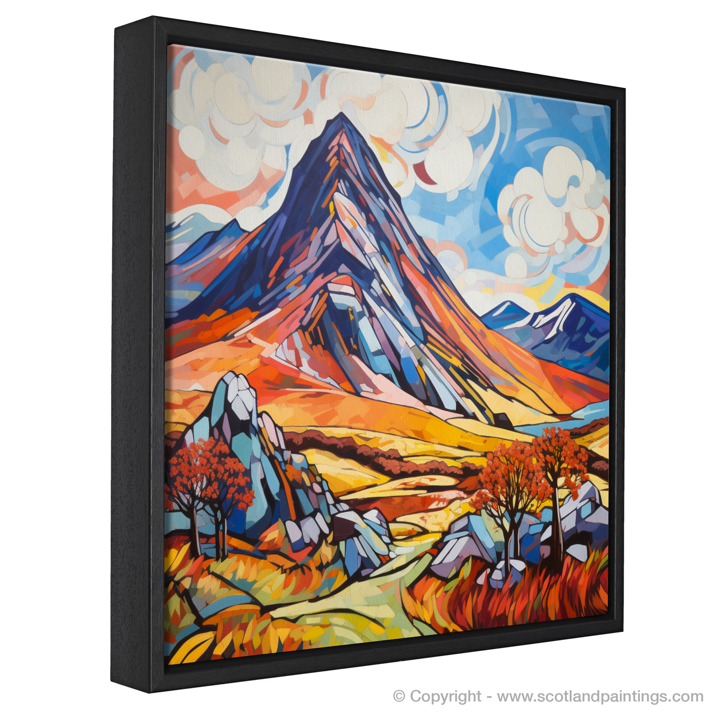 Majestic Stob Dearg: An Abstract Expressionist Ode to Scotland's Munros