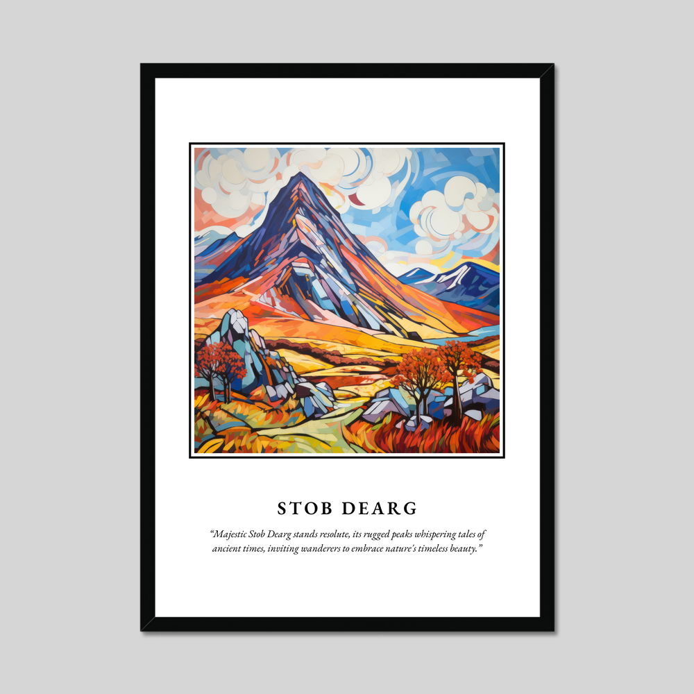 Poster in a black frame