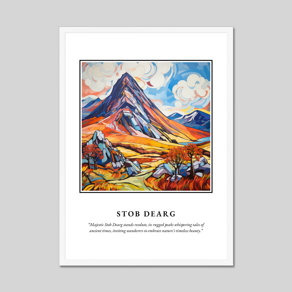 Poster in a white frame