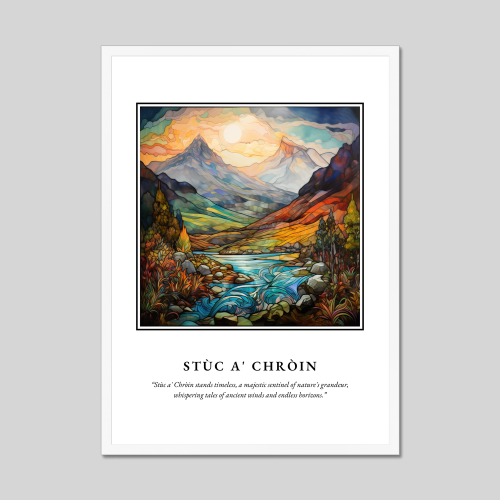 Poster in a white frame