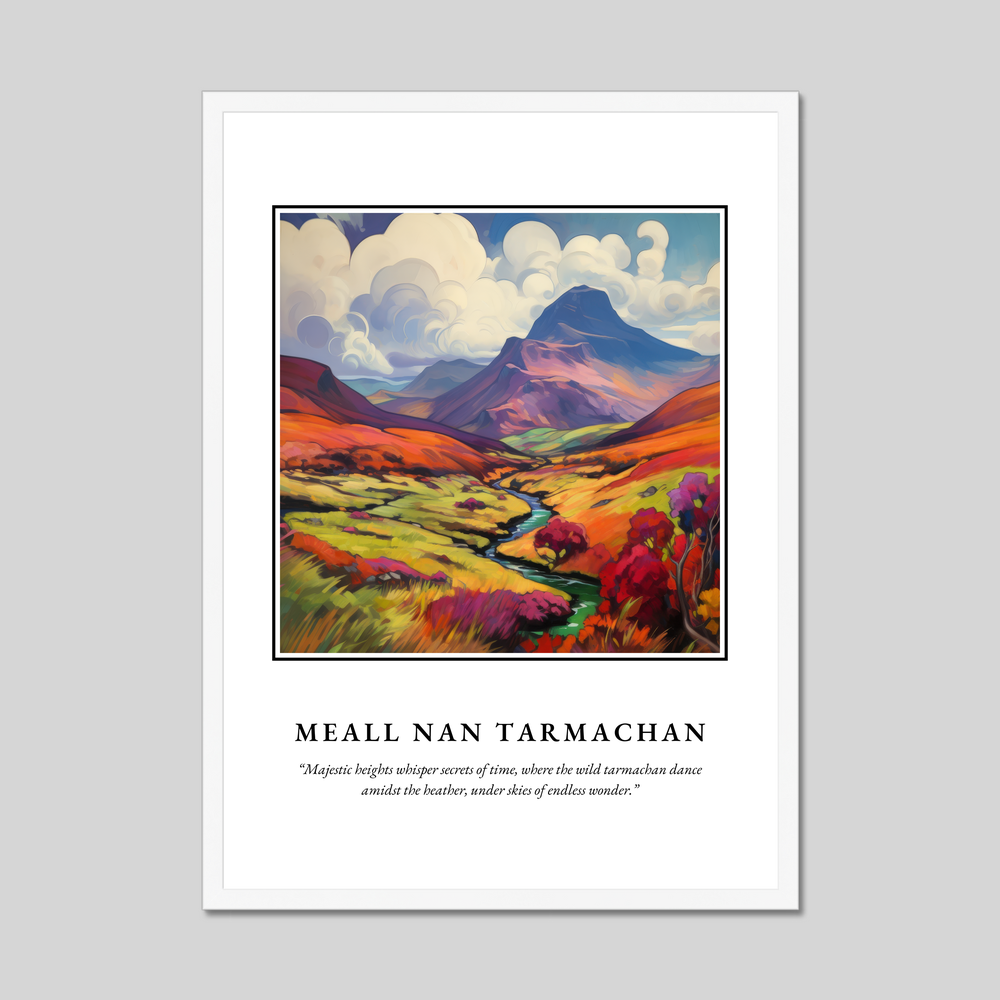 Poster in a white frame