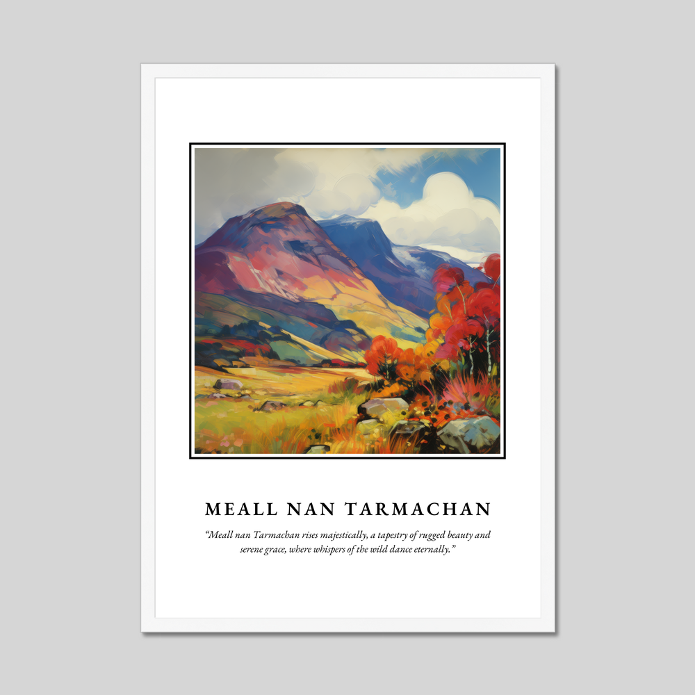 Poster in a white frame