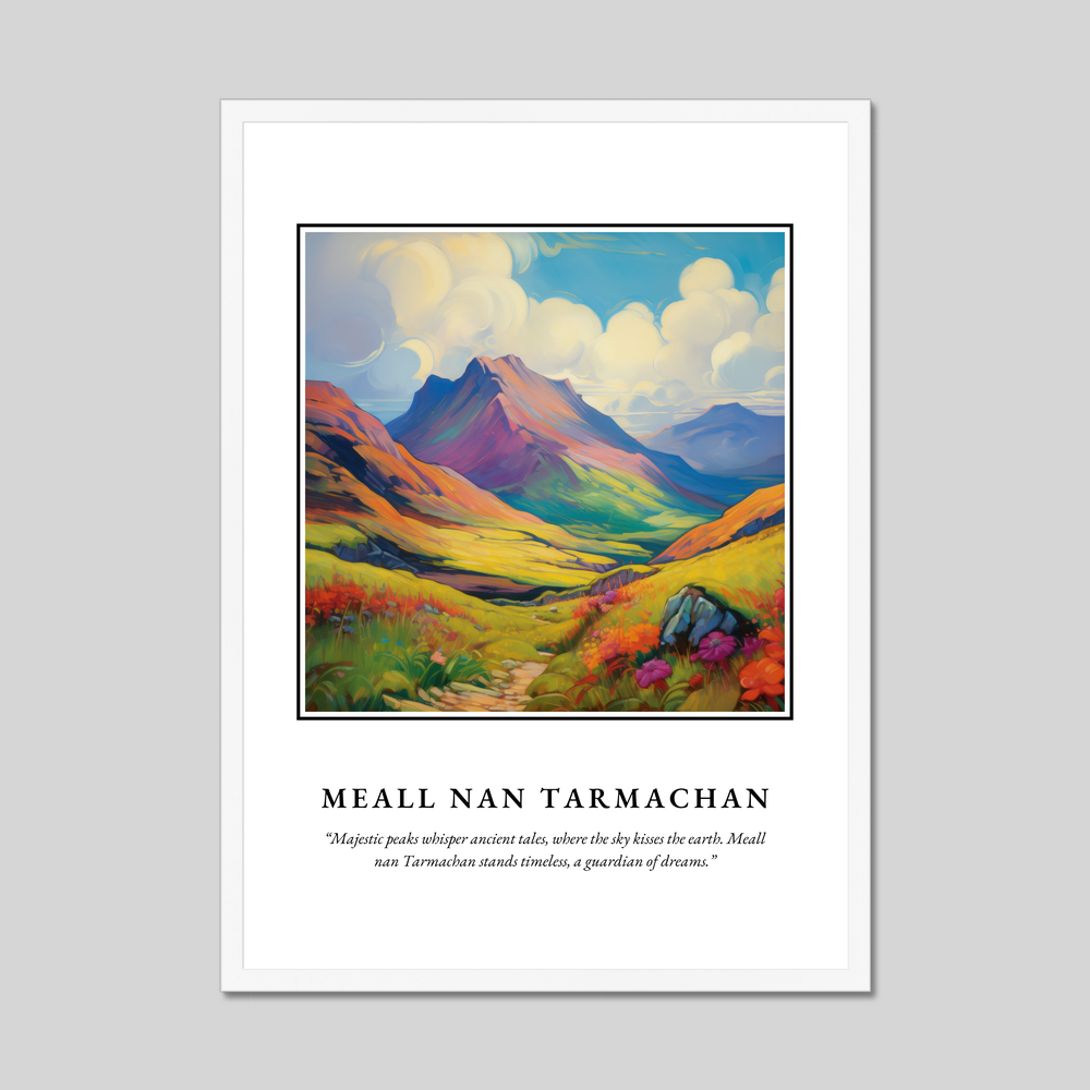 Poster in a white frame