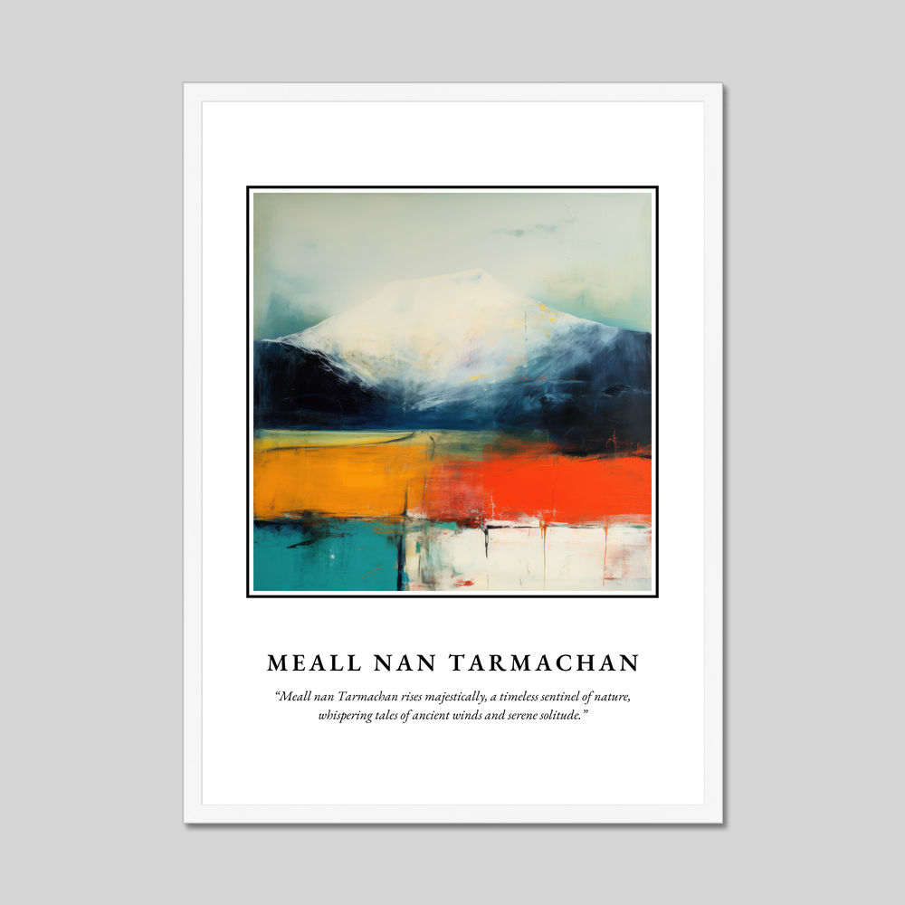 Poster in a white frame