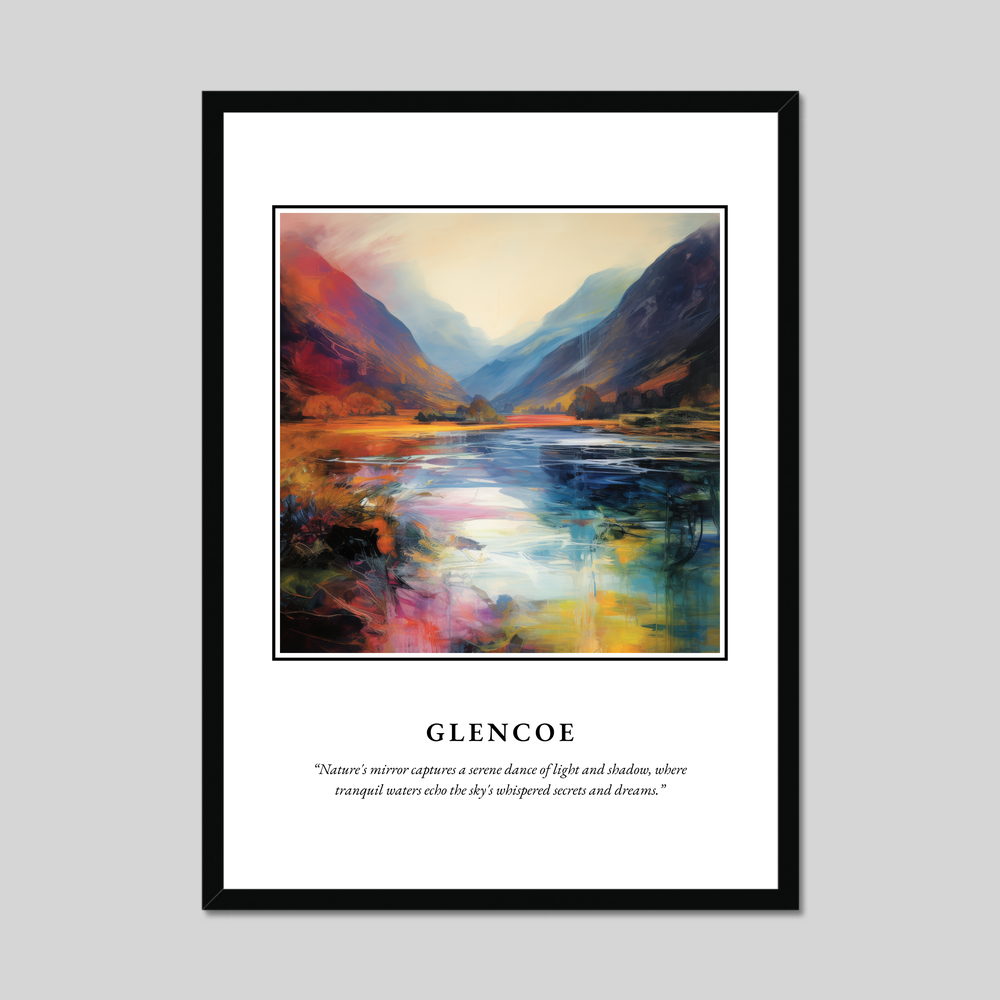 Poster in a black frame