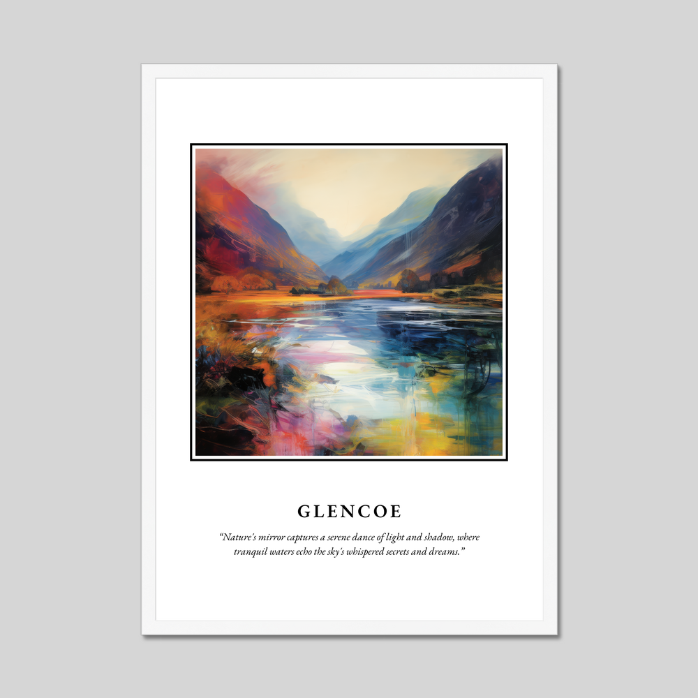 Poster in a white frame