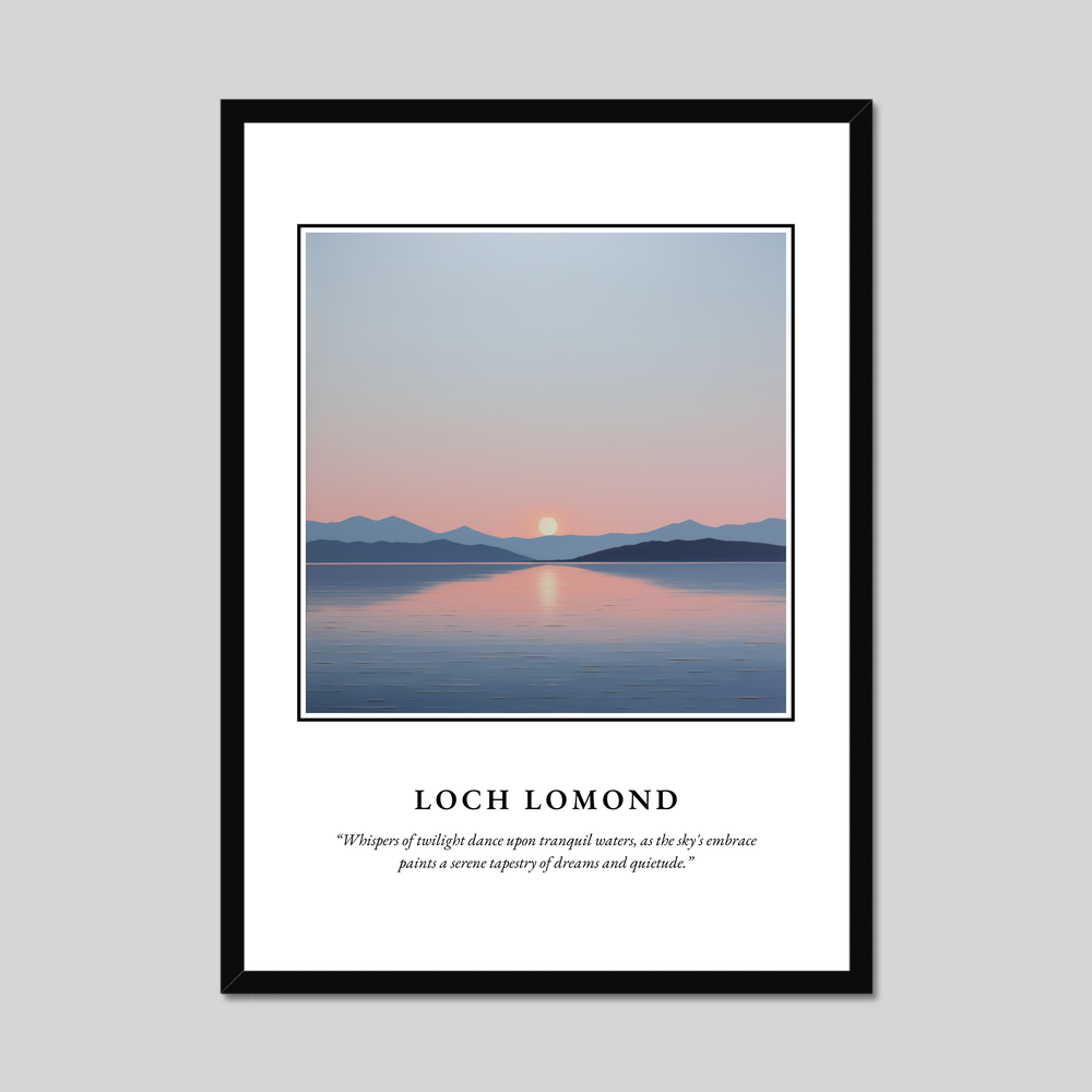 Poster in a black frame