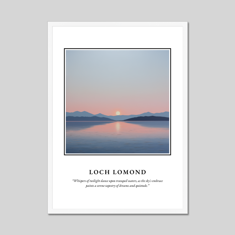 Poster in a white frame