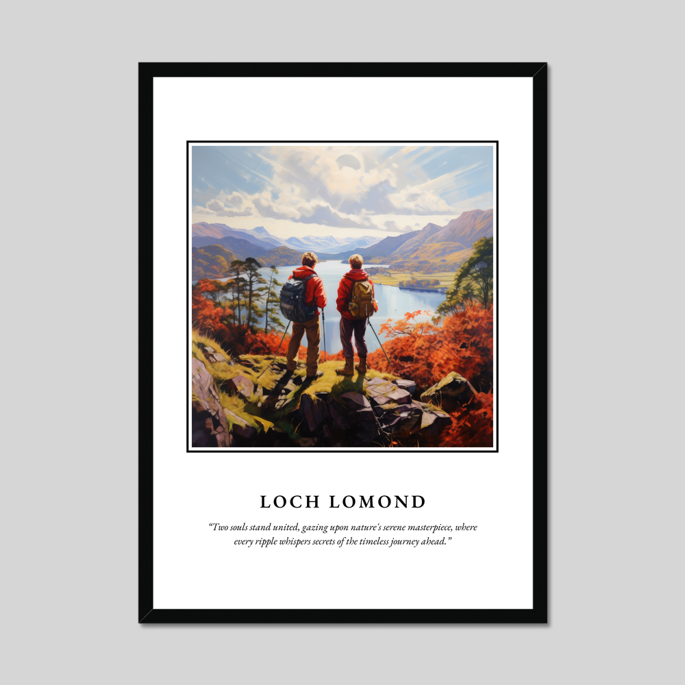 Poster in a black frame