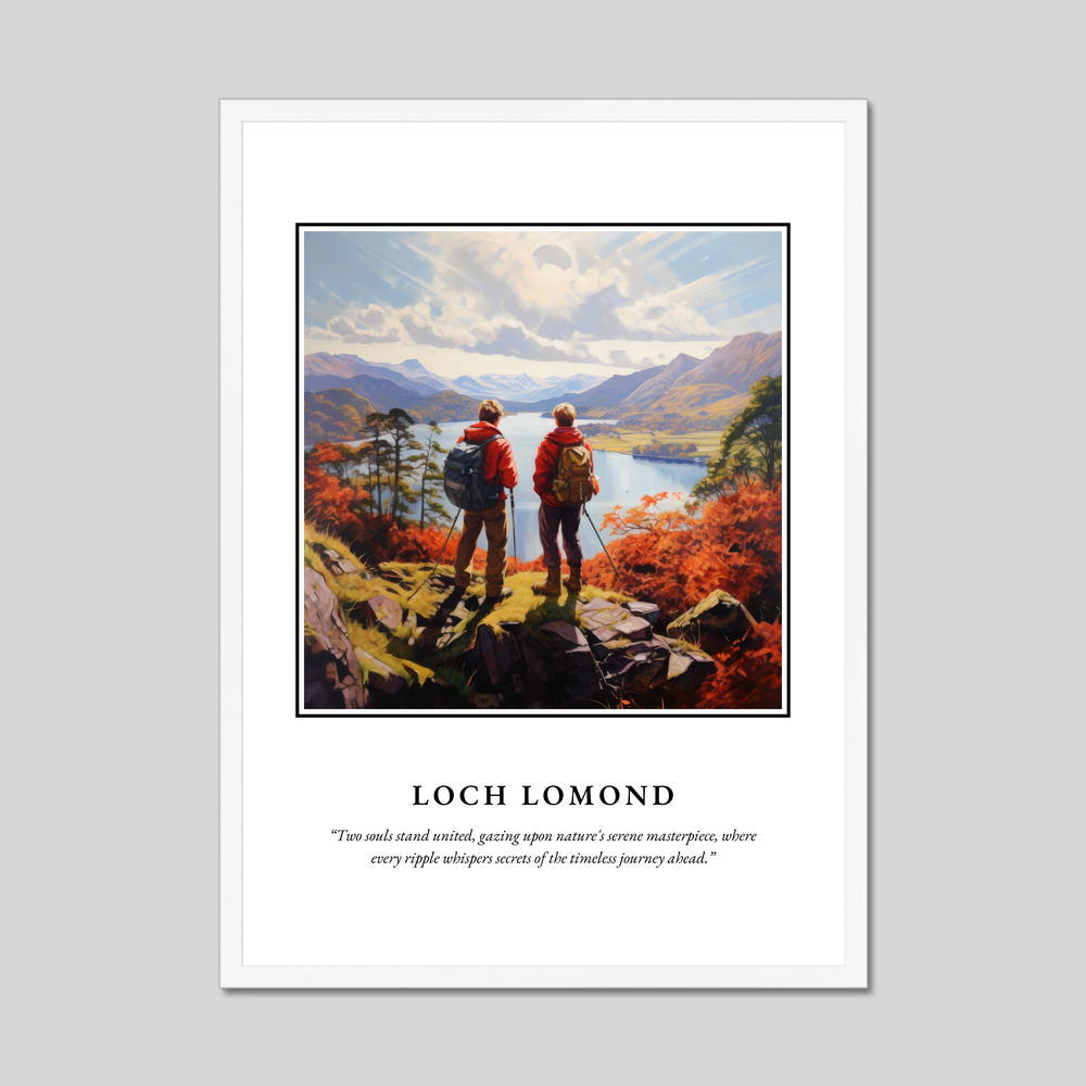 Poster in a white frame