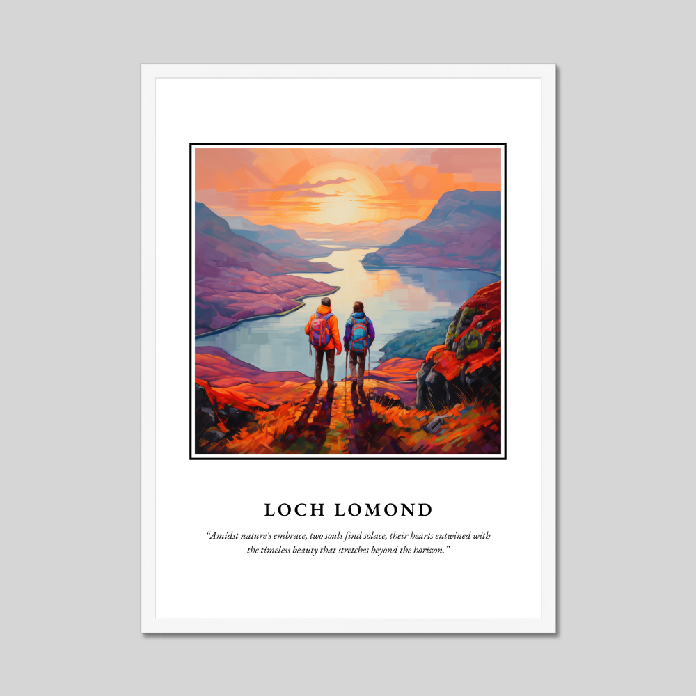 Poster in a white frame