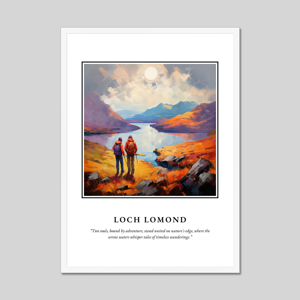 Poster in a white frame