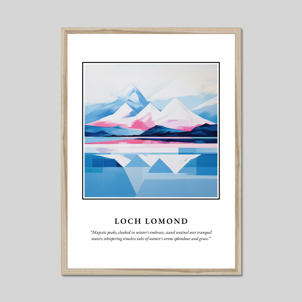 Poster in a natural frame