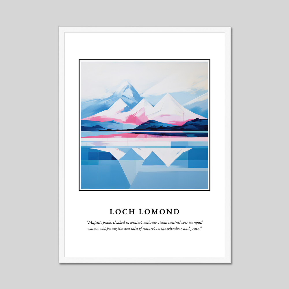 Poster in a white frame