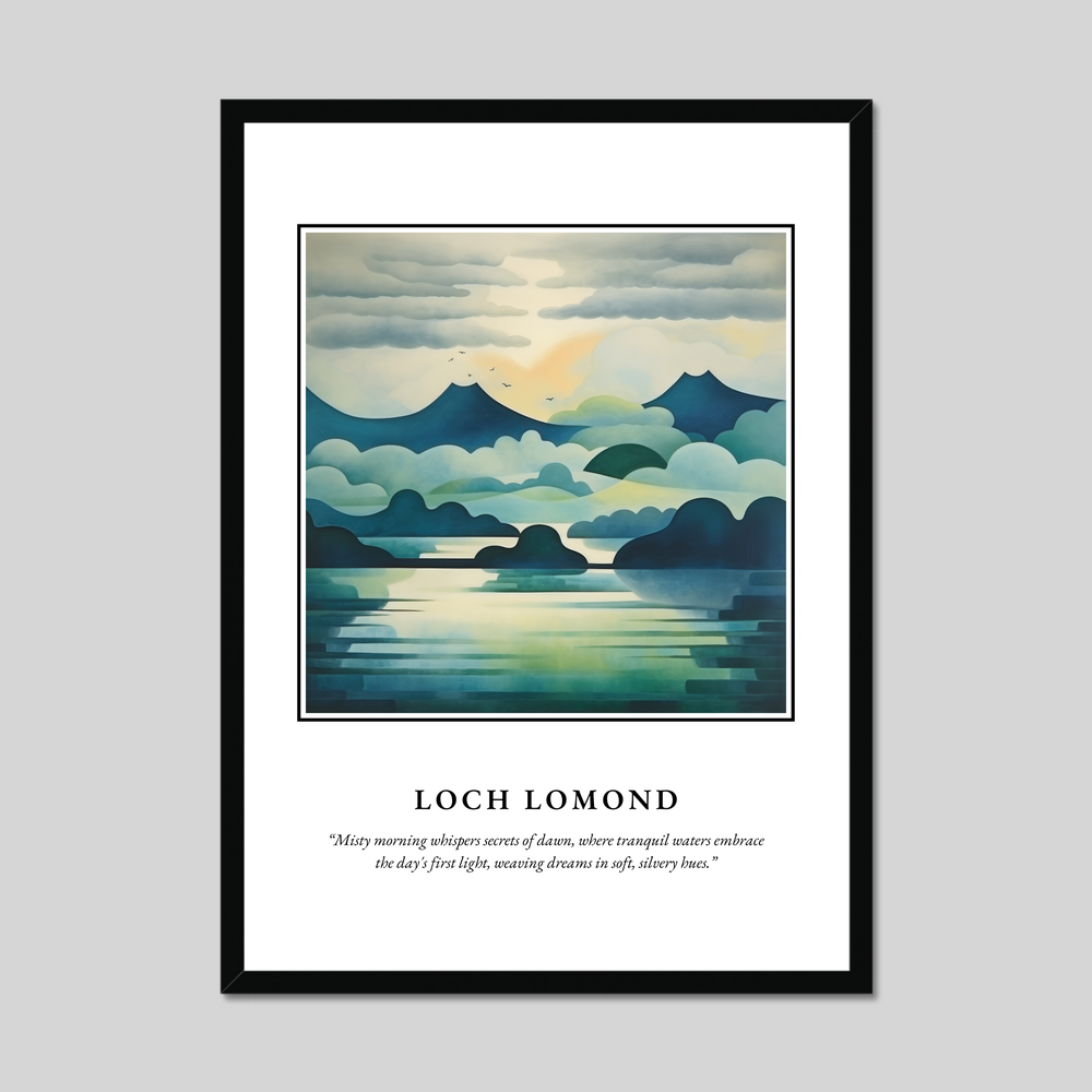 Poster in a black frame