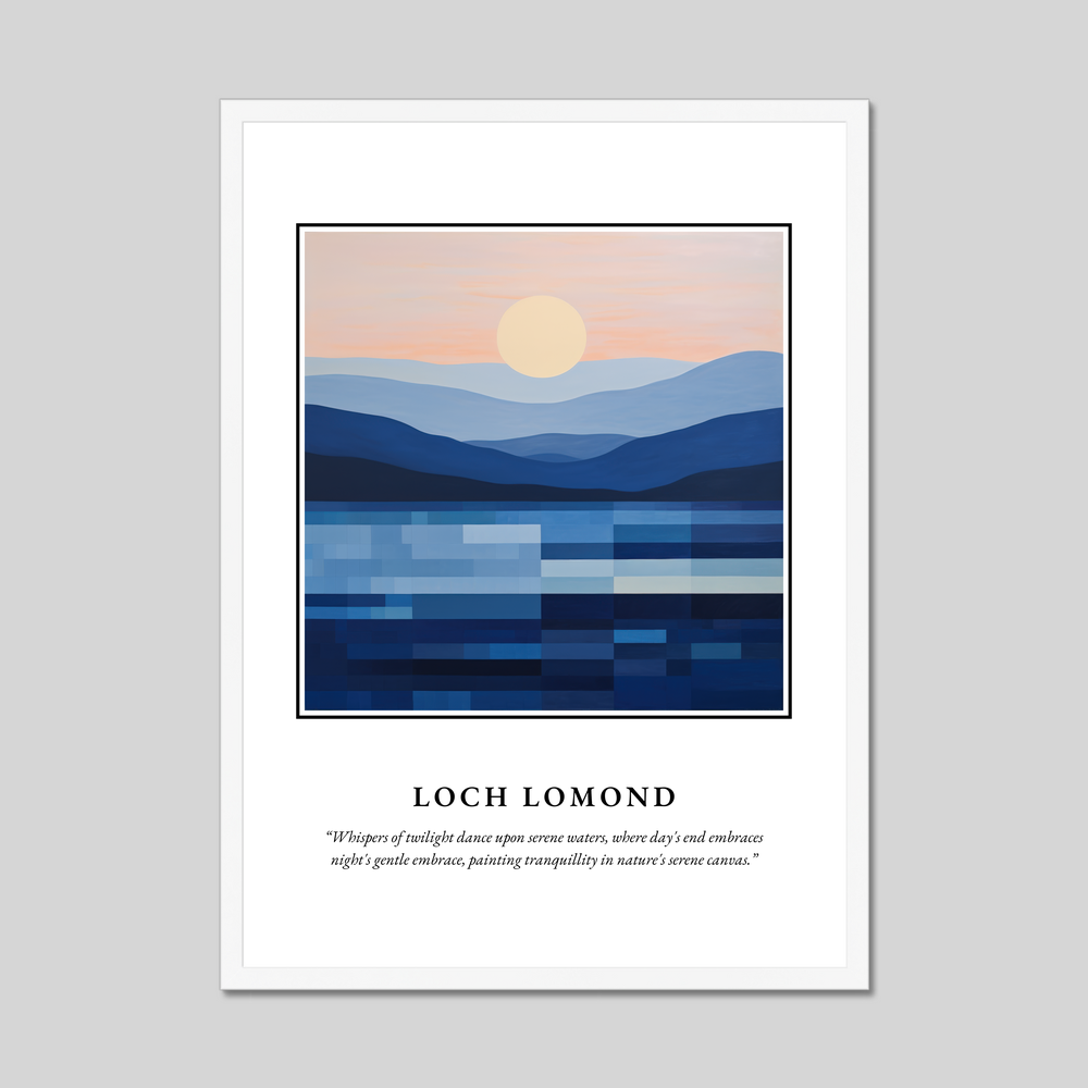 Poster in a white frame