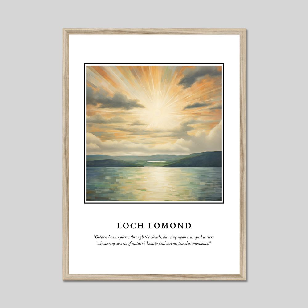 Poster in a natural frame