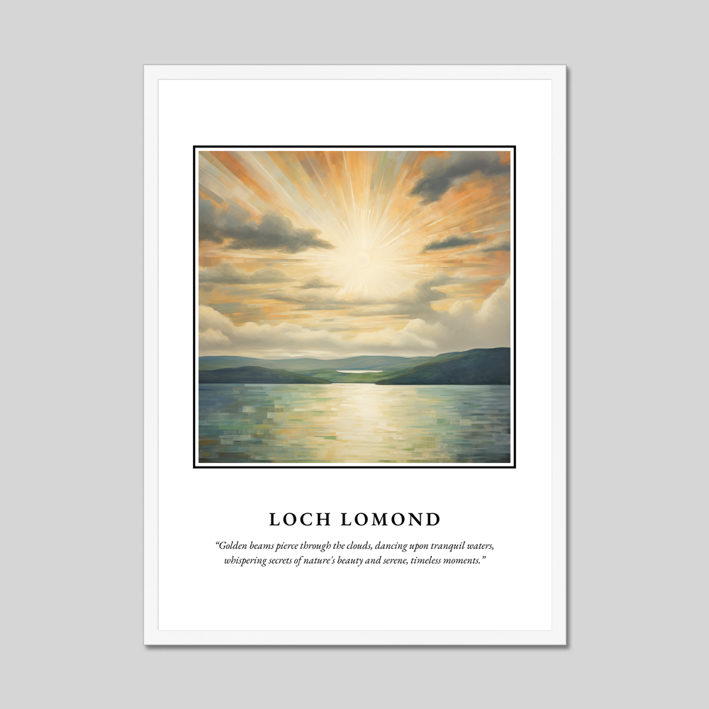 Poster in a white frame