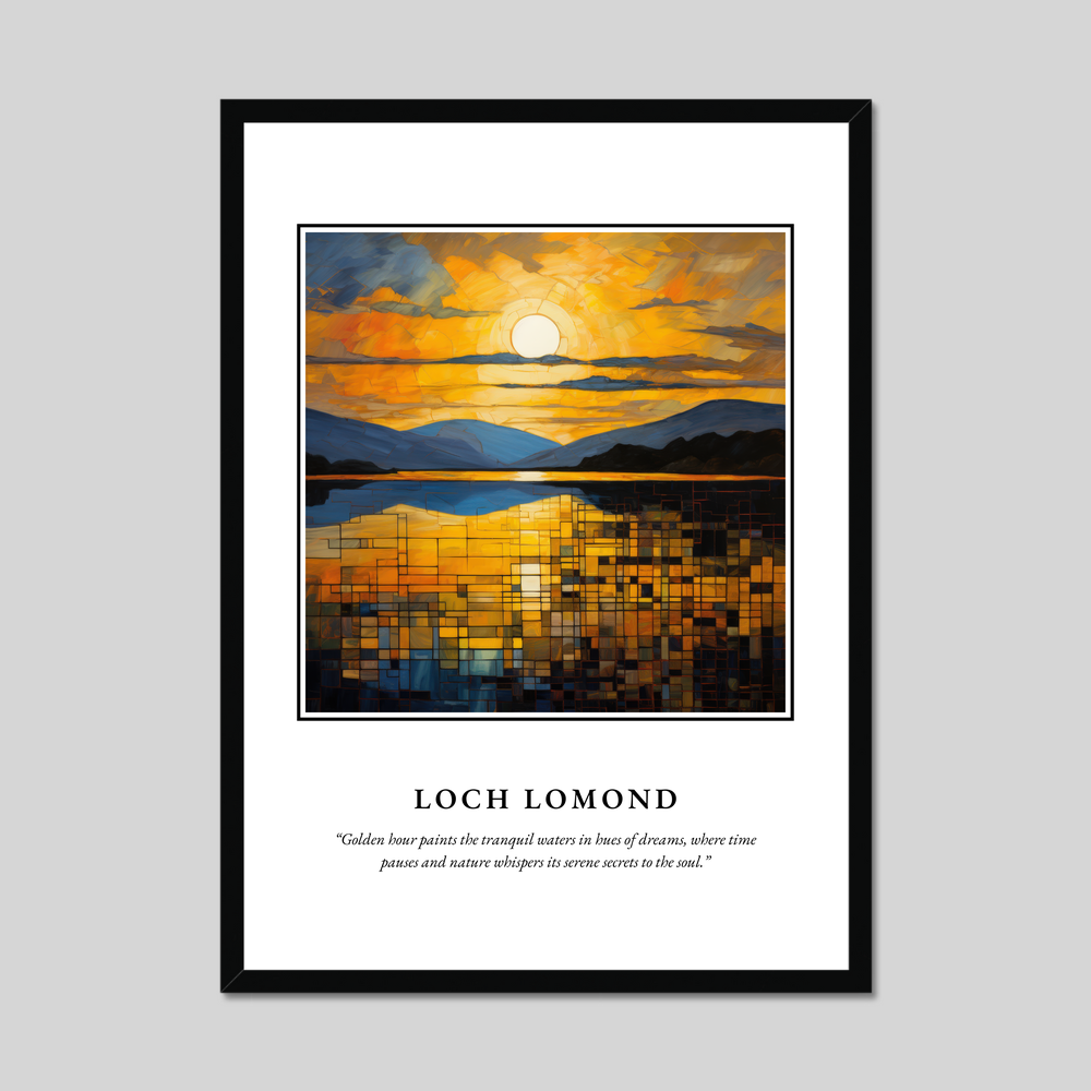 Poster in a black frame