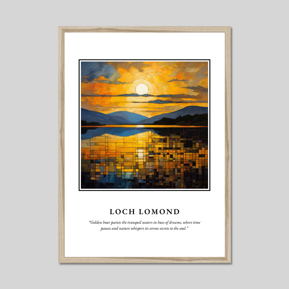 Poster in a natural frame