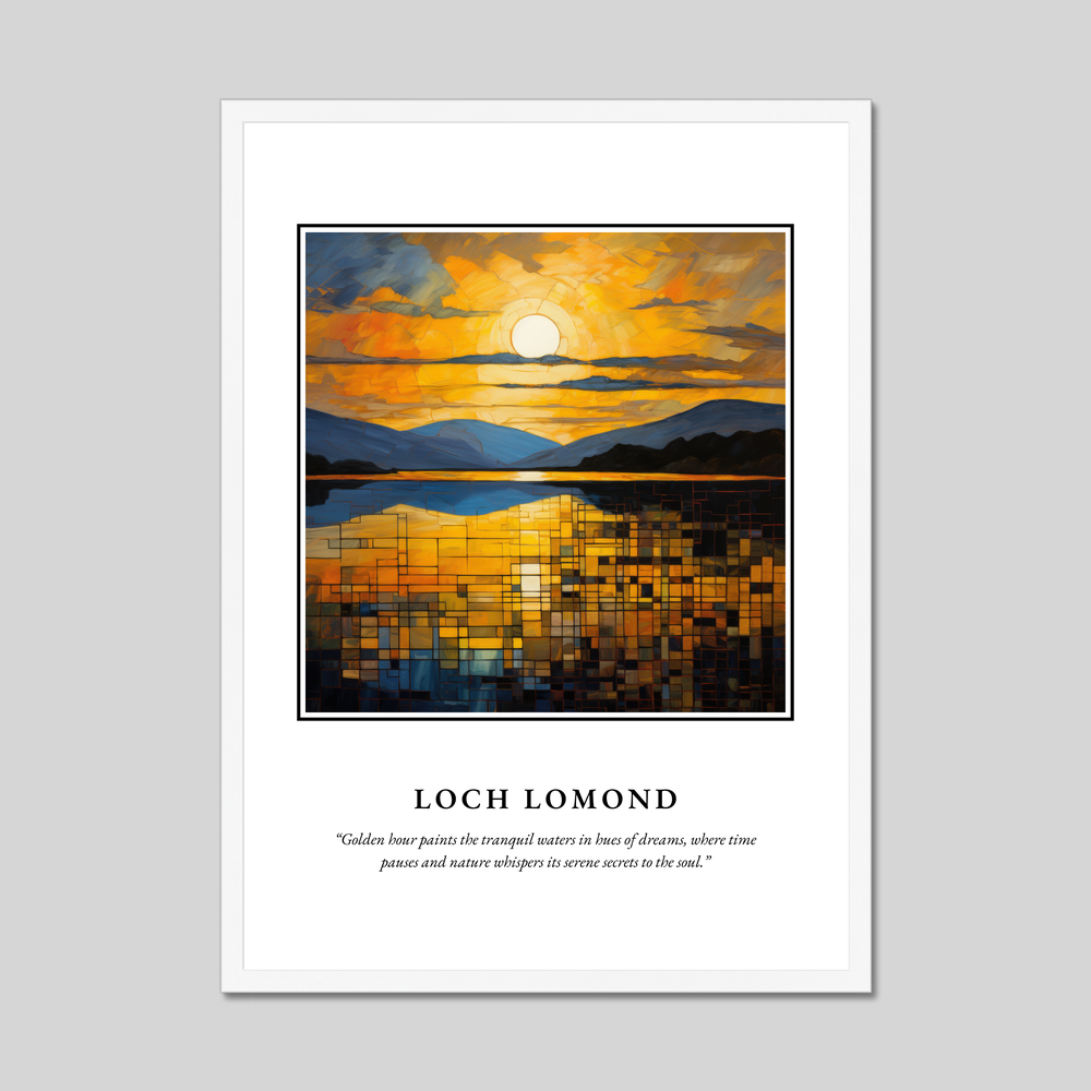 Poster in a white frame