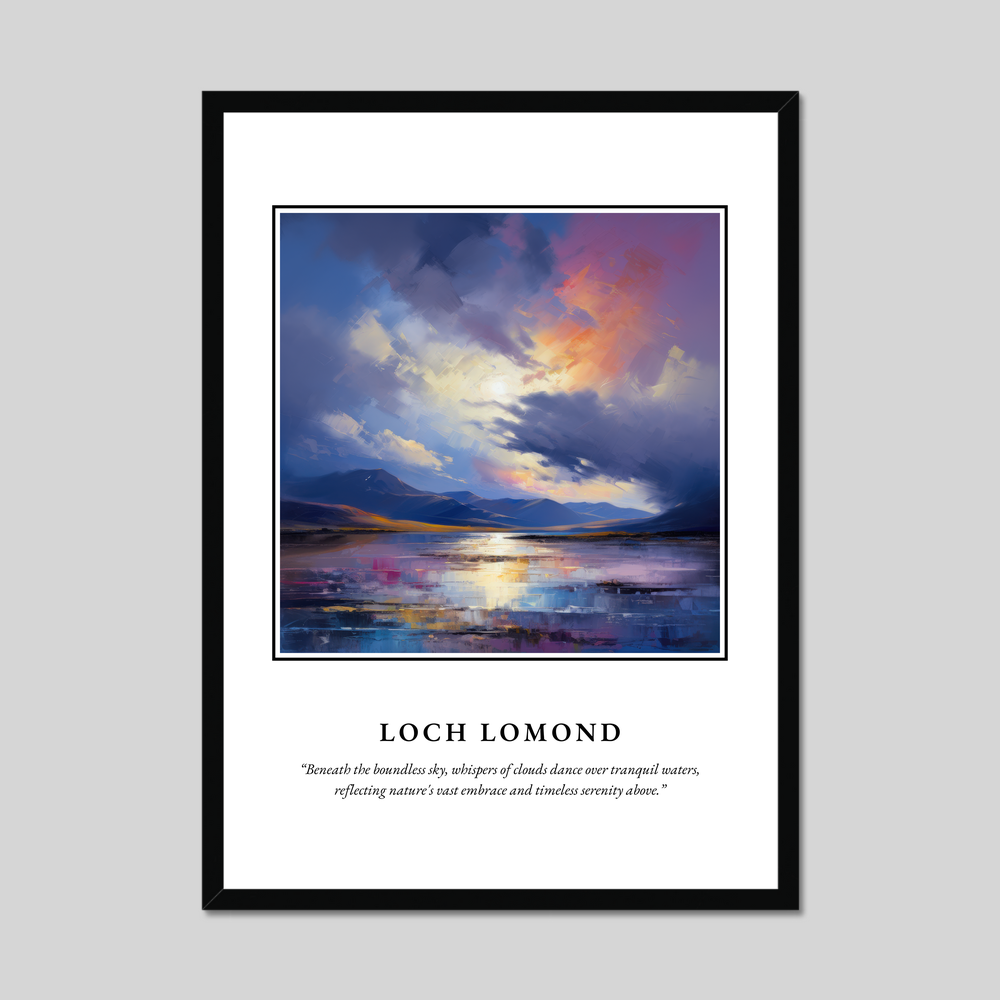 Poster in a black frame