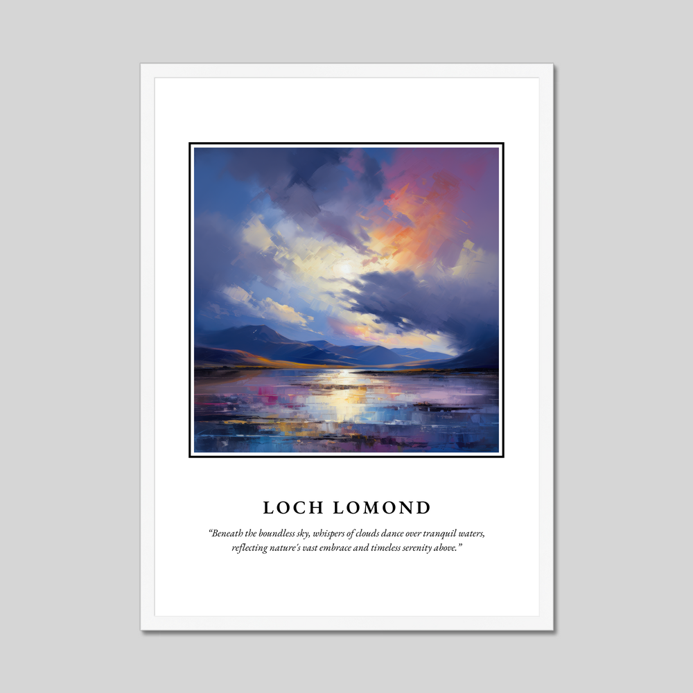 Poster in a white frame