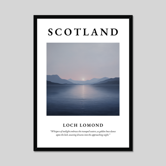 Poster of Loch Lomond, Scotland.