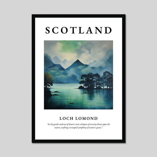Poster of Loch Lomond, Scotland.