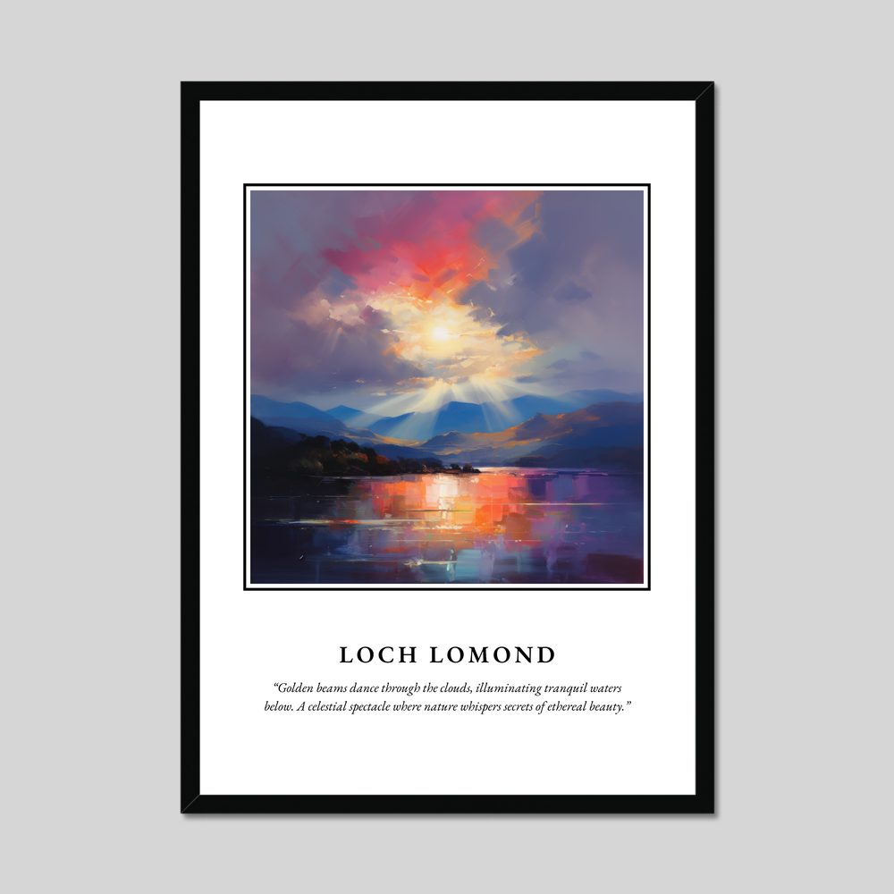 Poster in a black frame