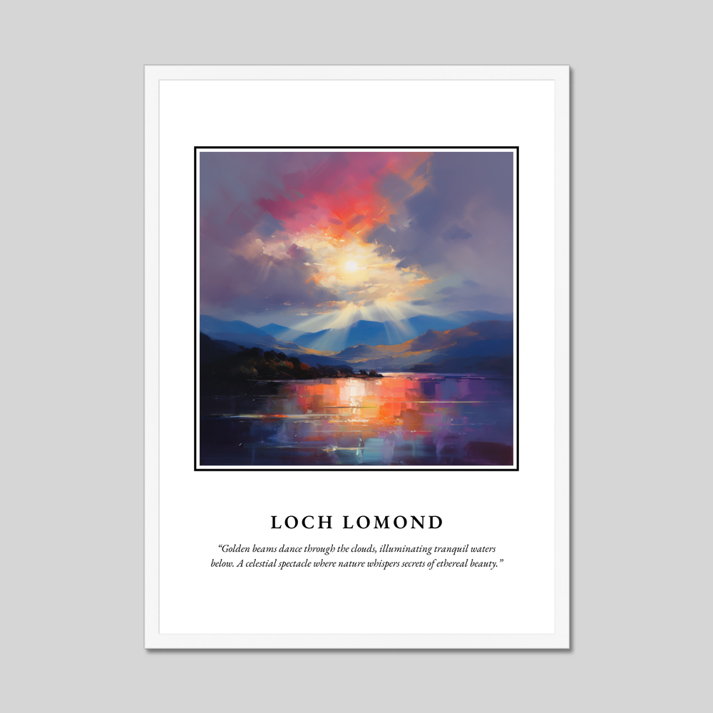 Poster in a white frame