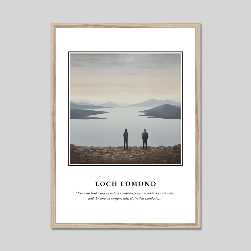 Poster in a natural frame