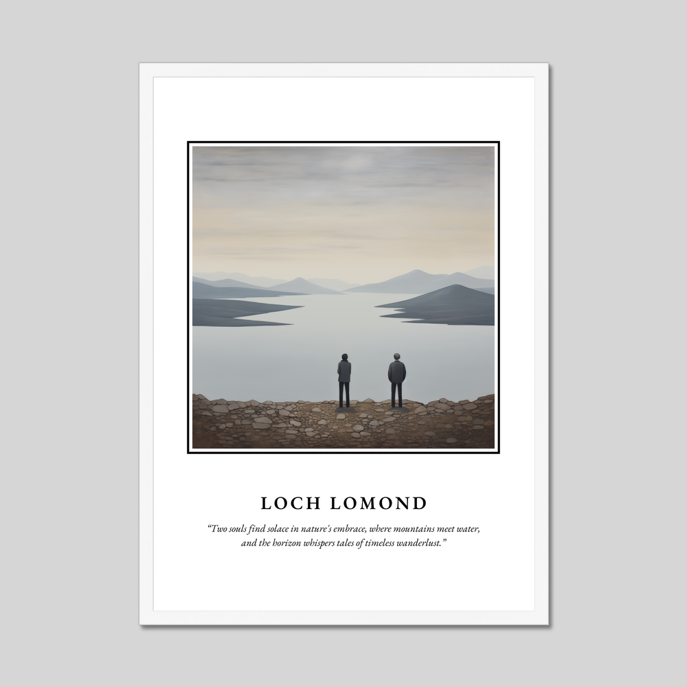 Poster in a white frame