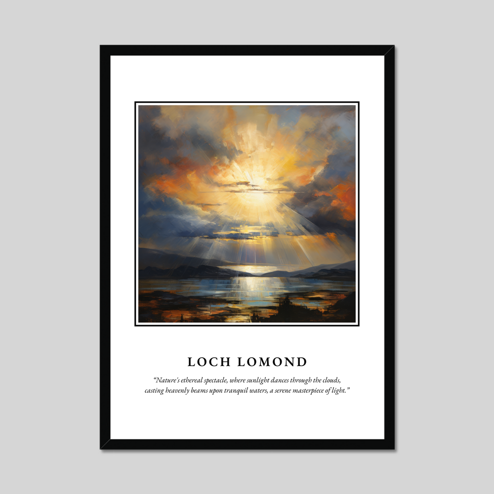 Poster in a black frame