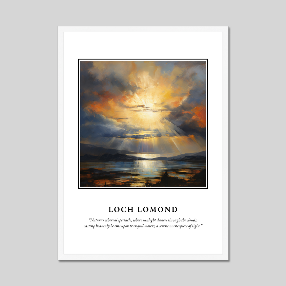 Poster in a white frame