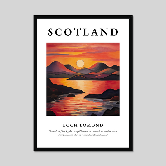 Poster of Loch Lomond, Scotland.