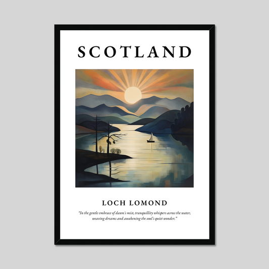 Poster of Loch Lomond, Scotland.