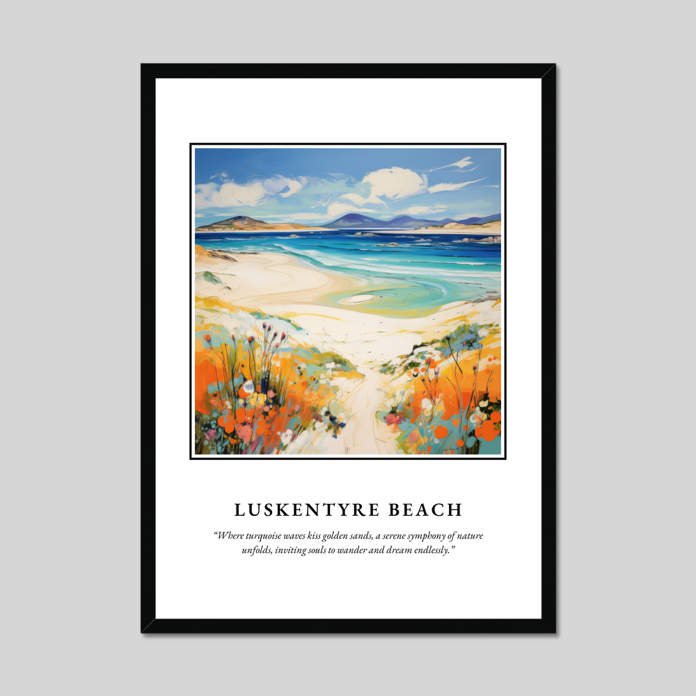 Poster in a black frame