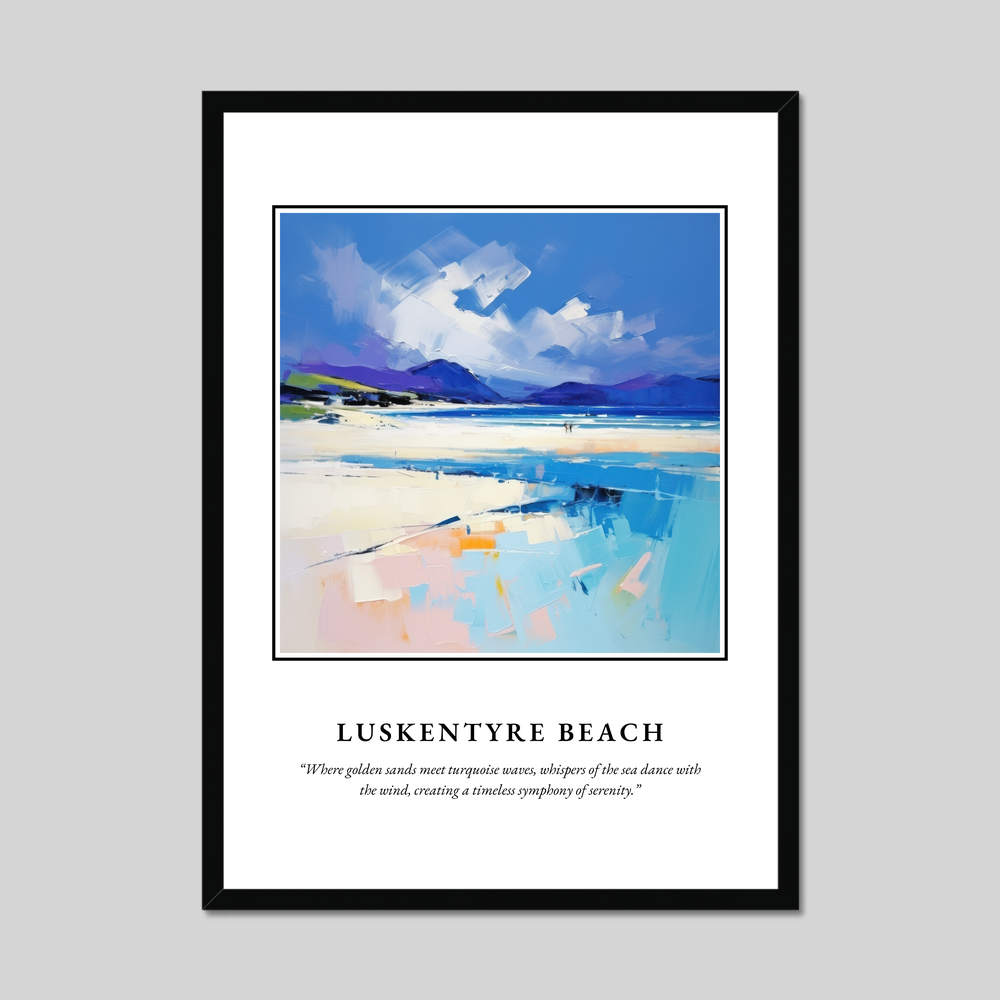 Poster in a black frame