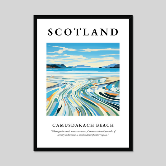 Poster of Camusdarach Beach, Scotland.