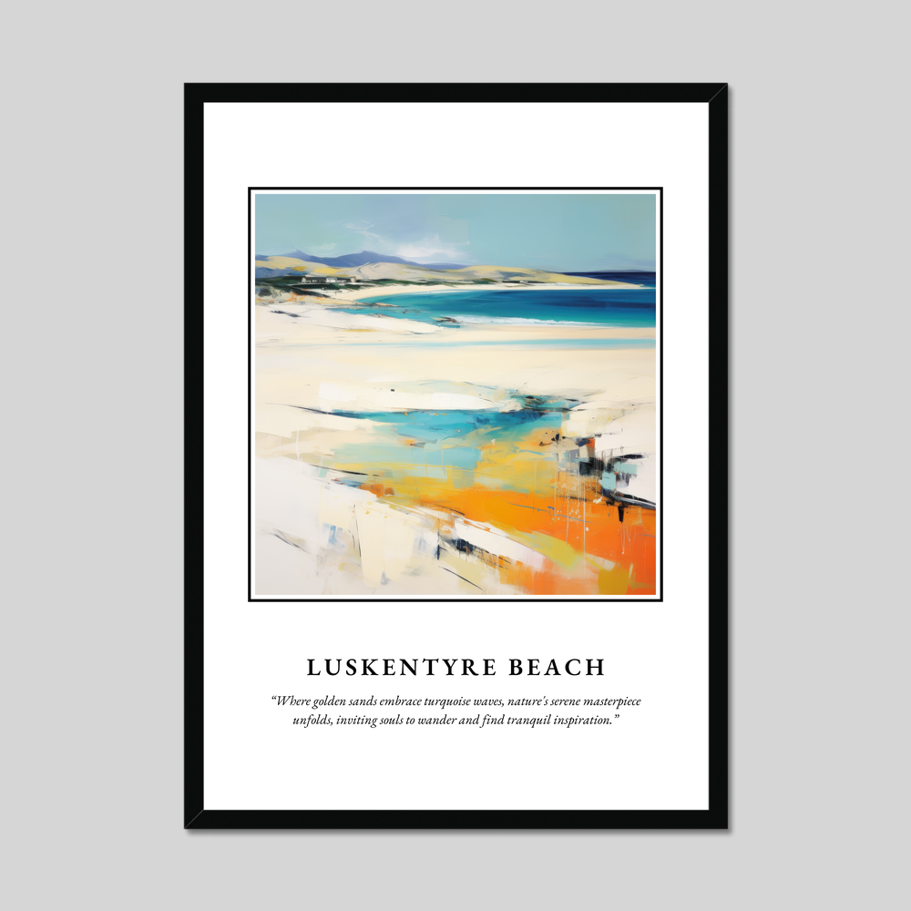 Poster in a black frame