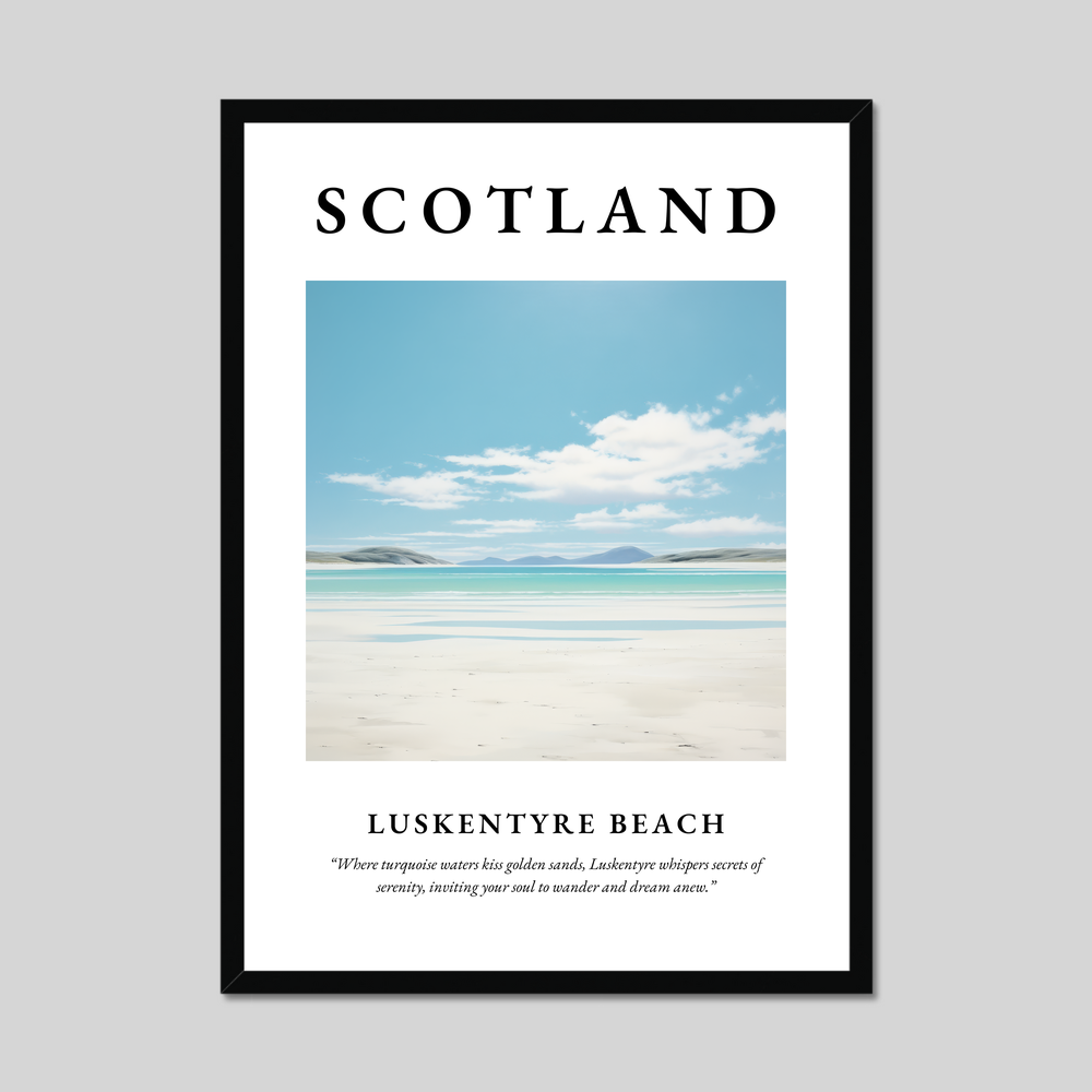Poster of Luskentyre Beach, Scotland.