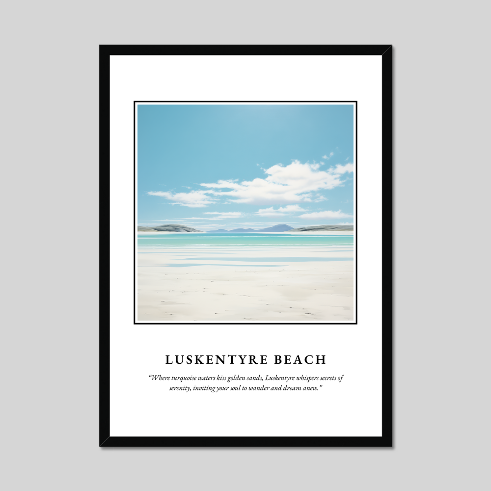 Poster in a black frame