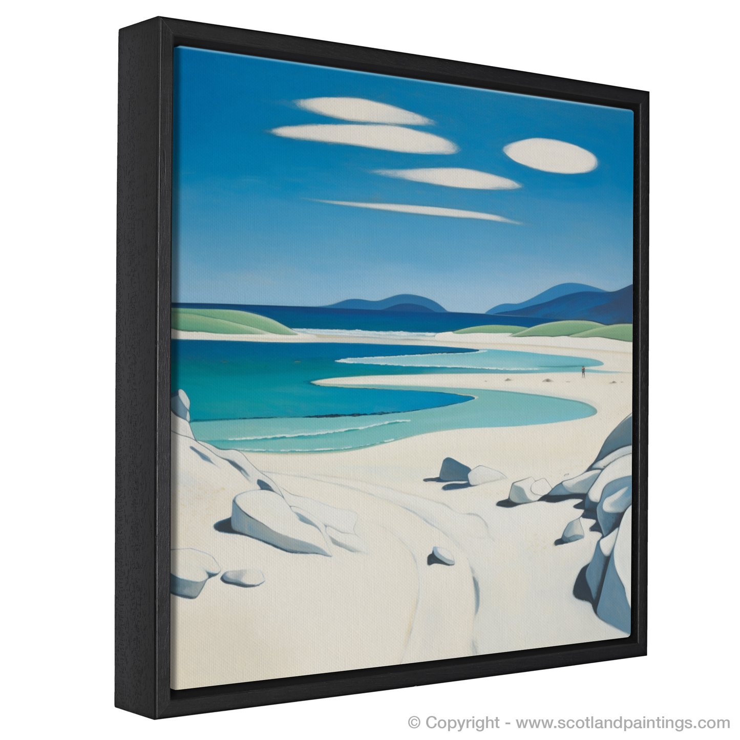 Painting and Art Print of Luskentyre Beach, Isle of Harris entitled "Abstract Ode to Luskentyre Sands".