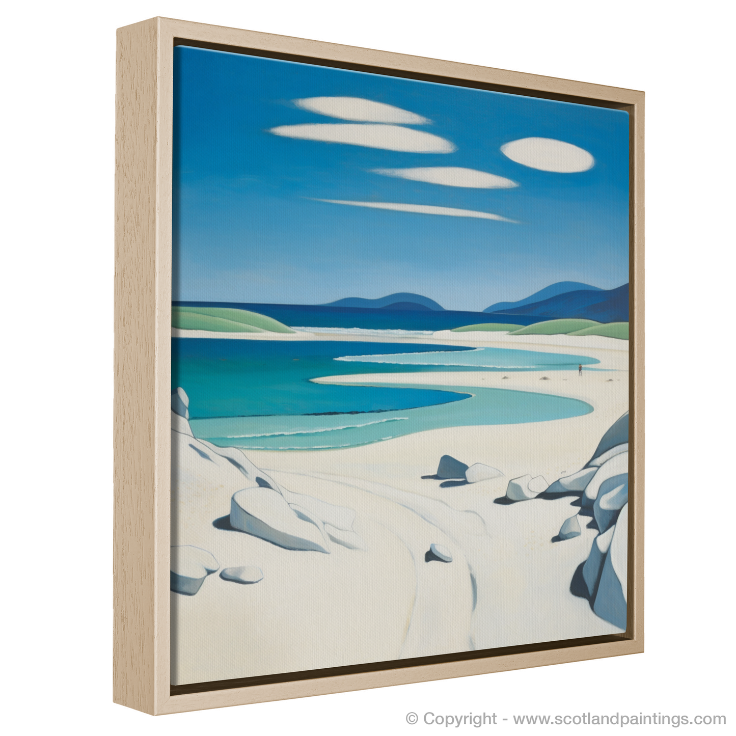 Painting and Art Print of Luskentyre Beach, Isle of Harris entitled "Abstract Ode to Luskentyre Sands".